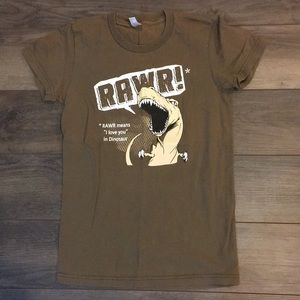 RAWR, means “I Love You in Dinosaur” T-shirt